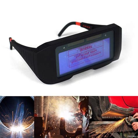 Solar Powered Auto Darkening Welding Mask Helmet Eyes Goggle Welder - balustradellc