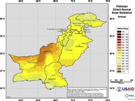 Solar Radiation map of Pakistan | Download Scientific … - wintechmobiles.com