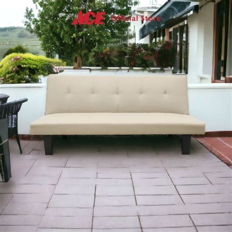 Soleil Ramadante Sofa Bed Kulit Outdoor - Cokelat Tua - balustradellc
