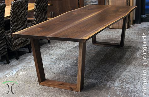 Solid Walnut Live Edge Dining Table - Etsy - balustradellc