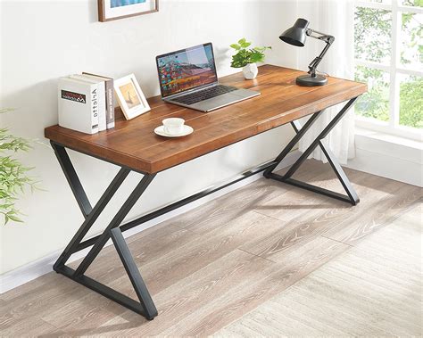 Solid Wood Computer Desk, Modern Real Wood Home … - balustradellc