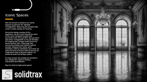 Solidtrax releases Iconic Spaces for Valhalla VintageVerb ... - KVR Audio - balustradellc