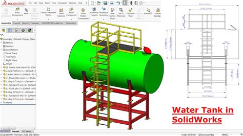 SOLIDWORKS 2024 - WATER TANK - PARTS & ASSEMBLY - COFFEE …