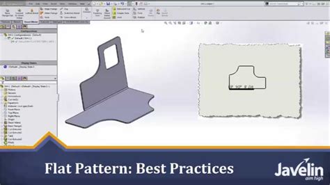 SOLIDWORKS Sheet Metal Tutorial Flat Pattern Best Practices YouTube