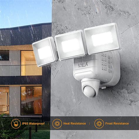 SOLLA Motion Sensor Outdoor Lights, 750LM Battery Operated Outdoor ...