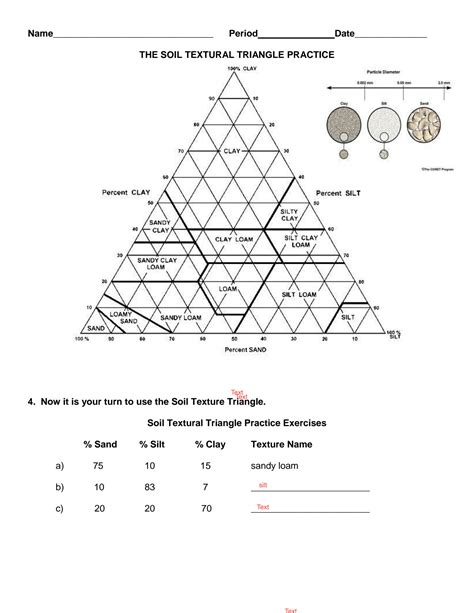SOLUTION 5.1 Soil Texture Triangle Worksheet Studypool