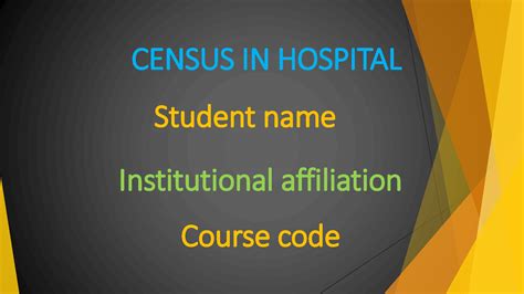 SOLUTION Census in hospital Studypool