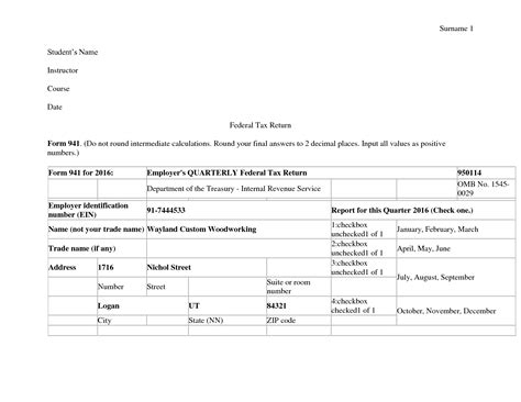 SOLUTION Form 940 And 941 Complete Studypool