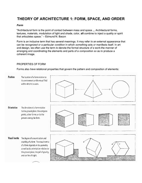 SOLUTION Form space and order Studypool