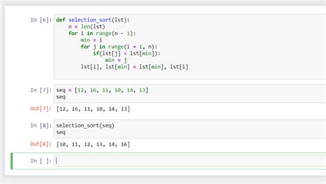 SOLUTION-Selection Sort.py - def selection sort my list