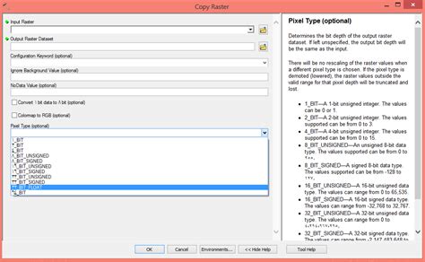 Solved: Change pixel depth of rasterfile - Esri Community - balustradellc