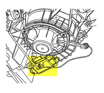 SOLVED: Location of blower motor resistor 2005 chevy - Fixya