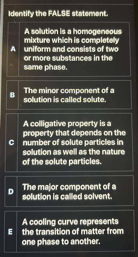 Solved Identify the FALSE statement according to present - Chegg - raincitystudios.com