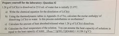 Solved Prepare yourself for the laboratory: Question #2 - Chegg - balustradellc