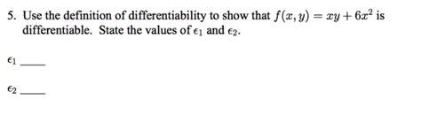 SOLVEDUse the definition of differentiability to prove that the