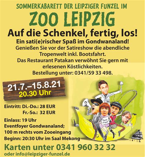 SOMMERKABARETT im Zoo Leipzig "Hirn an - Leipziger Funzel