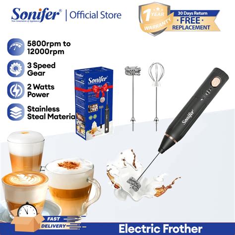 Sonifer Coffee Milk Frother Handheld Milk Foam Maker for Latte ... - balustradellc