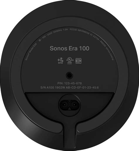 Sonos Era 100 SL Powered Smart Speaker - Black | Sweetwater - balustradellc