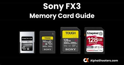 Sony FX3 Memory Card Guide - balustradellc