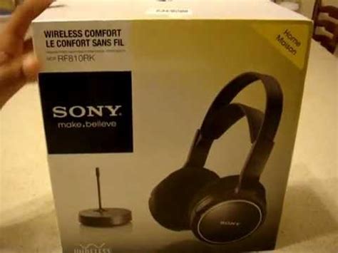 SONY MDR-RF810 Wireless Headset Unboxing - YouTube