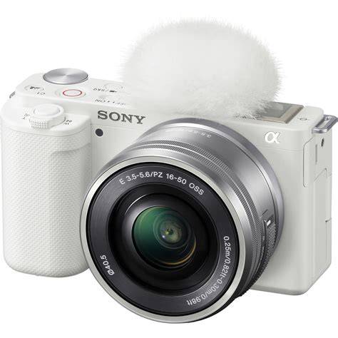 Sony ZV-E10 Mirrorless Camera \u2013 White, 16-50mm Lens, 4K Vlogging ... - balustradellc