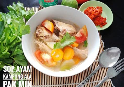 Sop Ayam Kampung Bening ala Pak Min Klaten - Resep | ResepKoki - balustradellc