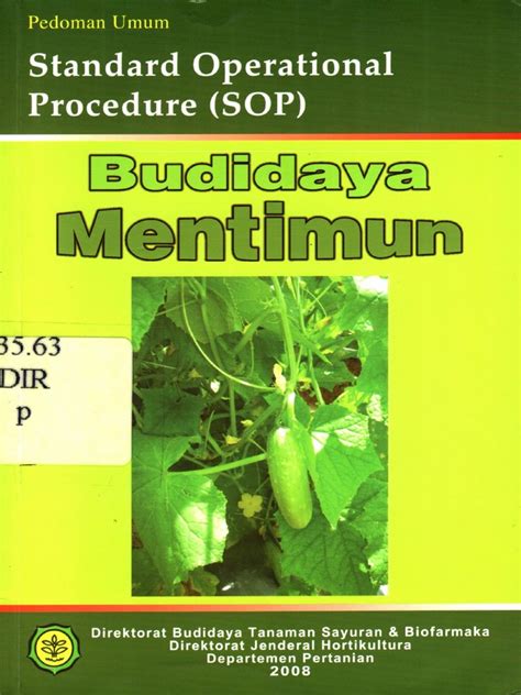 SOP Budidaya Mentimun 2008 - balustradellc