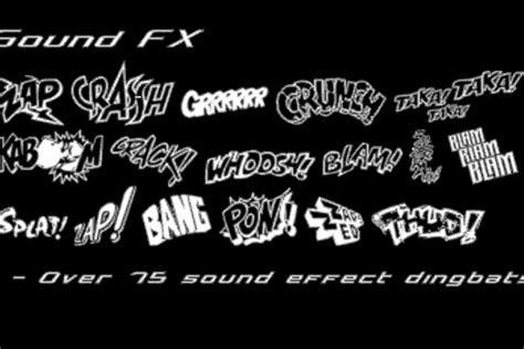 Sound Effect SFX Fonts - muktibox.com