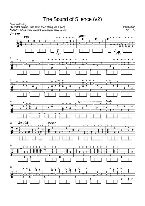 Sound Of Silence Chords - Paul Simon & Garfunkel | E-CHORDS - wintechmobiles.com