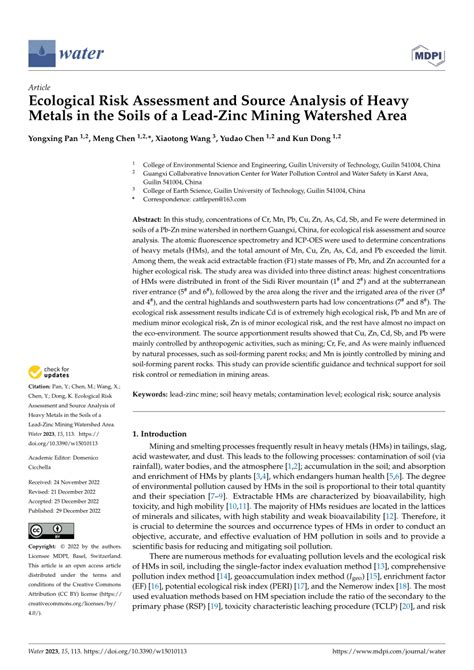Source analysis and ecological risk assessment of heavy metals in ... - wintechmobiles.com