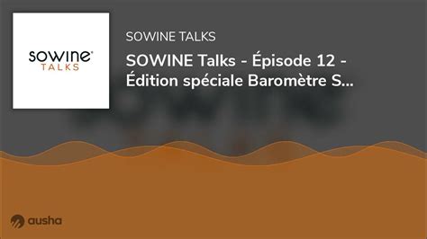 SOWINE Talks - Épisode 12 - Édition spéciale Baromètre SOWINE / …