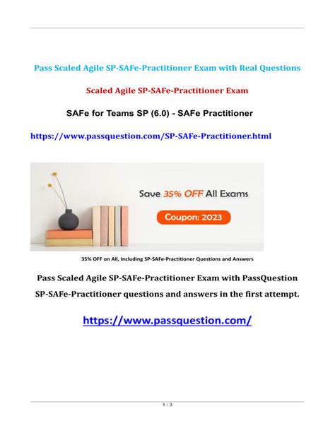 SP-SAFe-Practitioner Exam Fragen