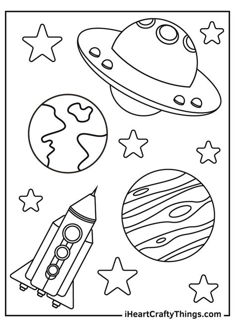 SPACE Coloring Page Coloring Home