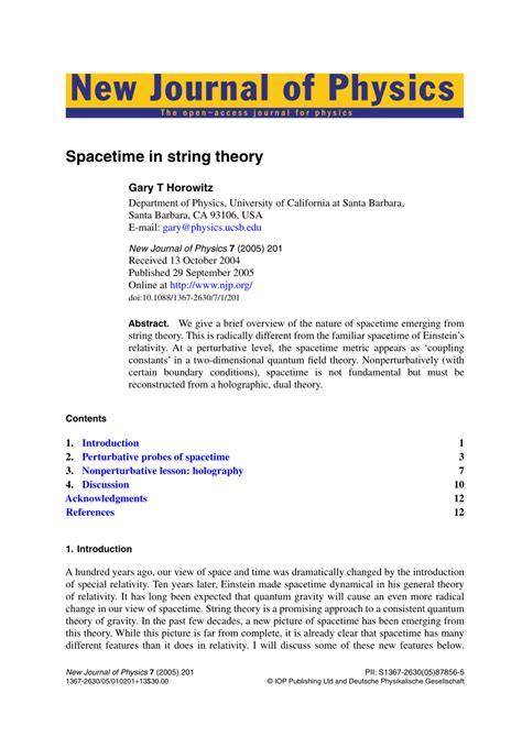 Spacetime in string theory - IOPscience - wintechmobiles.com