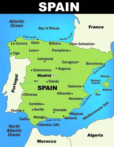 Spain Map | Detailed Maps of Spain - raincitystudios.com