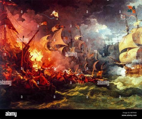 Spanish Armada 1588 Battle Painting - wintechmobiles.com