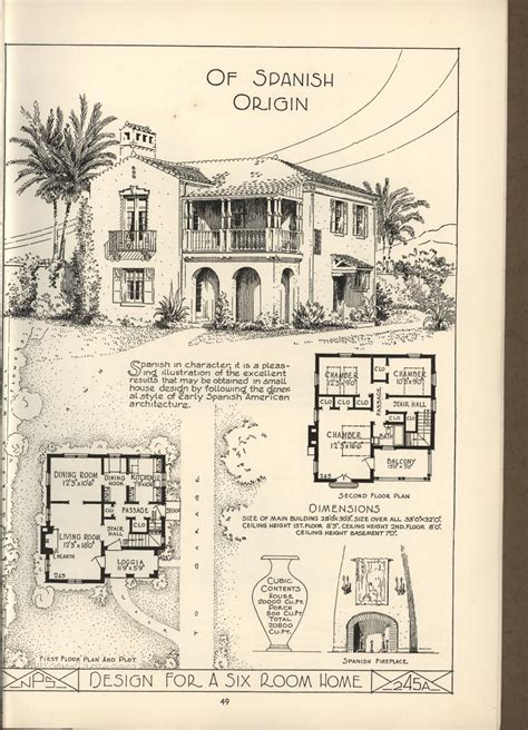 Spanish Colonial Home Plans - Sater Design Collection - balustradellc