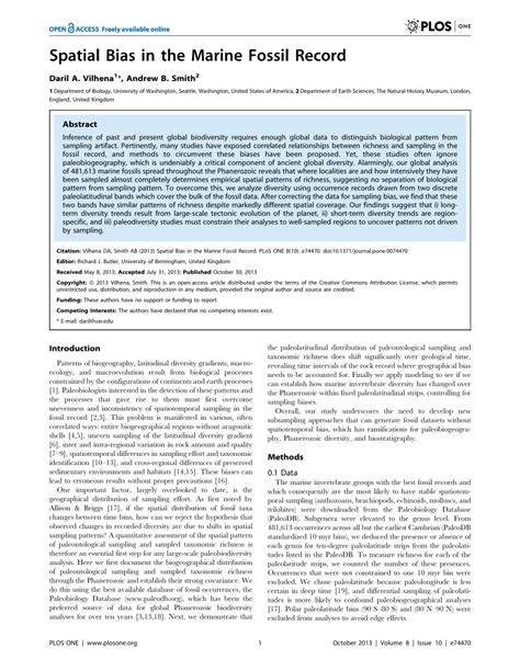 Spatial bias in the marine fossil record - PubMed - raincitystudios.com