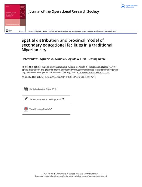 Spatial distribution and proximal model of secondary educational ... - wintechmobiles.com