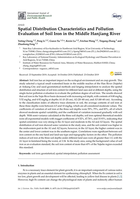 Spatial distribution characteristics and pollution evaluation of soil ... - wintechmobiles.com