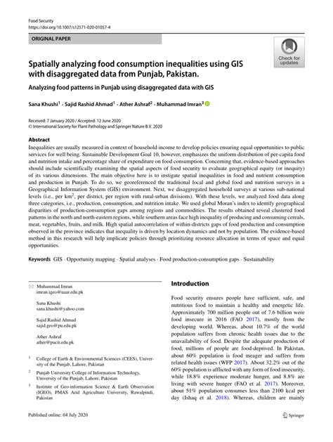 Spatially analyzing food consumption inequalities using GIS with ... - wintechmobiles.com