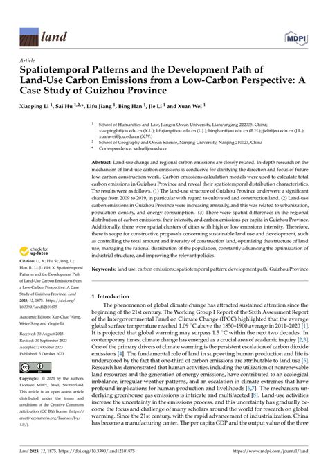 Spatiotemporal Patterns of Carbon Emissions and Their Threshold ... - wintechmobiles.com