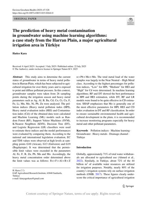 Spatiotemporal prediction for groundwater heavy metal contamination ... - wintechmobiles.com