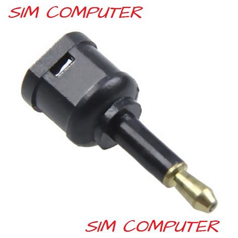 SPDIF TOSLINK to 3.5mm Fiber Optic mini toslink konverter - balustradellc