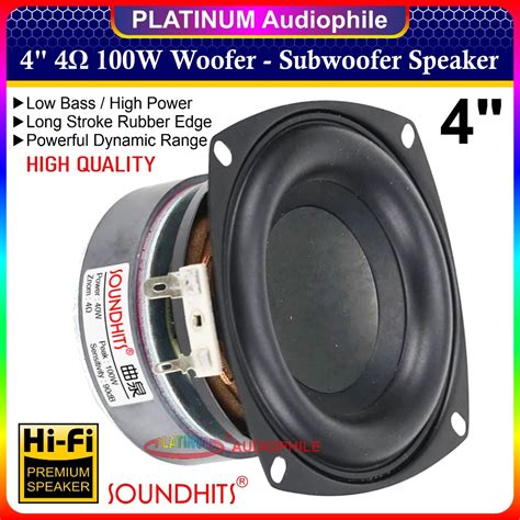 Speaker HiFi Woofer Subwoofer 4 Inch - 15 Watt || 4 Ohm – Speaker Aktif ... - balustradellc