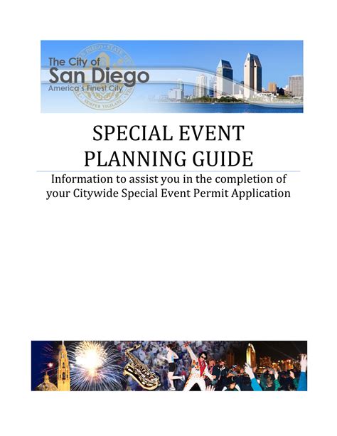 SPECIAL EVENT PLANNING GUIDE - City of San Diego Official … - balustradellc
