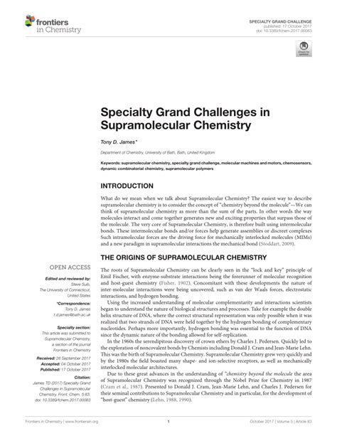 Specialty Grand Challenges in Supramolecular Chemistry - PMC - wintechmobiles.com