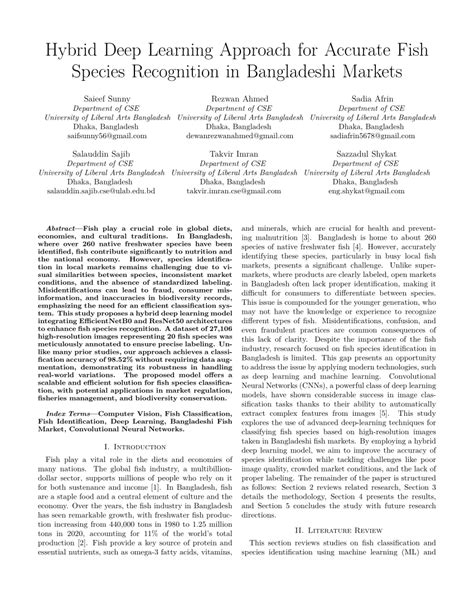 Species identification for Indian seafood markets: A machine learning ... - raincitystudios.com