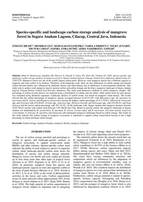 Species-specific and landscape carbon storage analysis of mangrove ... - raincitystudios.com