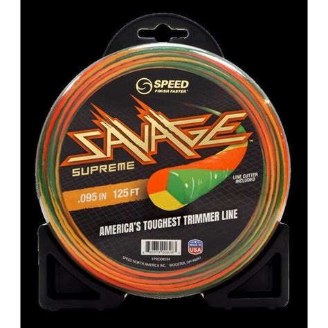 SPEED Speed Savage Supreme 0.095in x 125ft in the String Trimmer Line department at